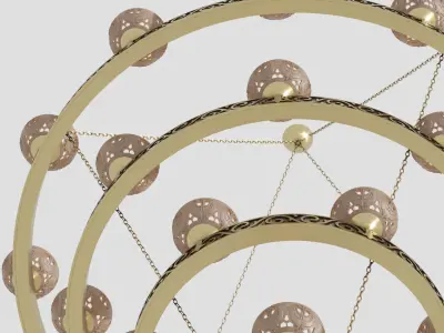 lamp Pendant oriental 2021-02 3D model