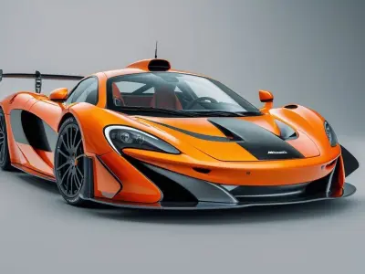 McLaren P1 GTR 3D Model Low-poly 3D model