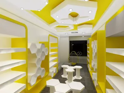 Interior Shop Market  3D model