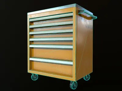 Tool Box Low-poly 3D model