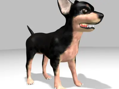 Chihuahua Dog Low-poly 3D model