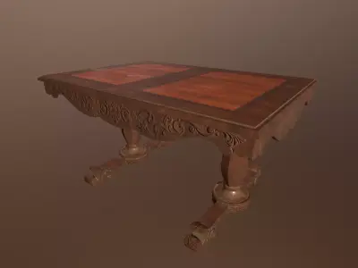3D Antique Table -PBR Game Ready model Low-poly 3D model