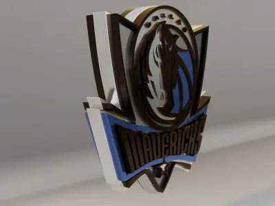 NBA Dallas Mavericks Logo 3D model