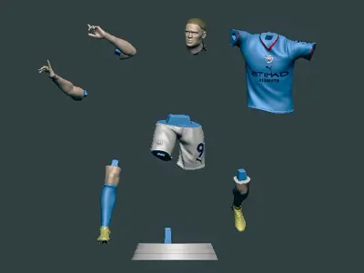 Erling Haaland 3D Printable 3 3D print model