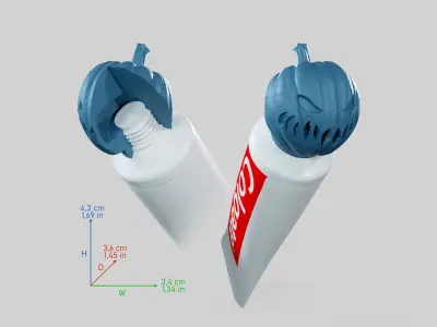 Pumpkin - Toothpaste Cup 03 STL 3D print model
