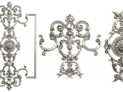 Classic carved 209 3D model