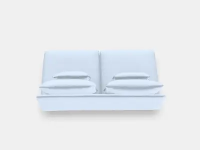 SODERHAMN 3-seat section 5 Low-poly 3D model