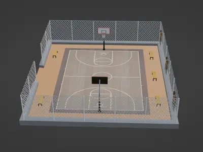 Basketball Stadium - Phoenix Suns Low-poly 3D model