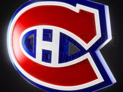 Montreal Canadiens logo - Cinematic - 3D print 3D model