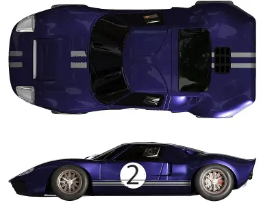 Ford GT40 3D model purchase
