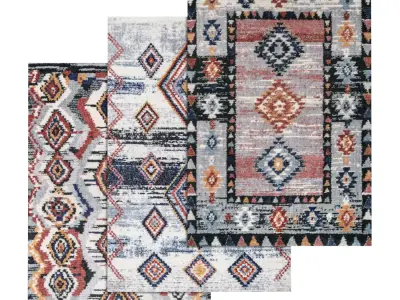 Rug Set 1370 3D model