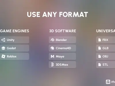 Interior 4 Low-poly 3D model