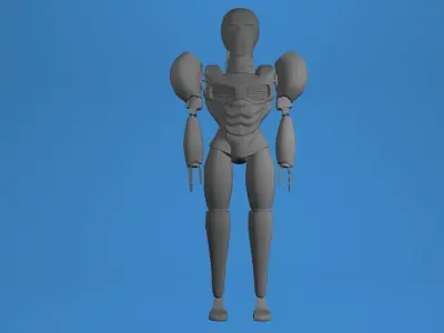Sci-Fi Robot Free 3D model