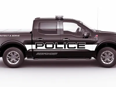 Pick-up F-150 2021 Police Responder  3D model