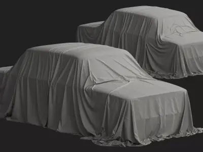 Retro Car Cover 06 3D model