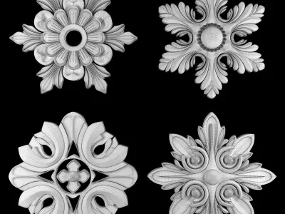 Ornament Element Pack 21 3D model