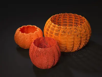 Pumpkin vases 3D print model