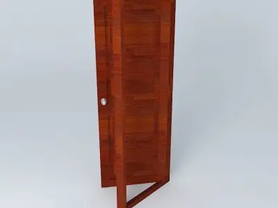 wooden doors  Free 3D model