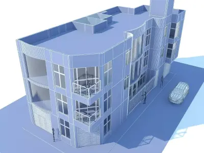 House and Commerce Max 2011 3D model