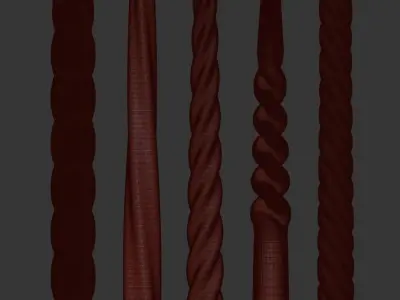 Twist Candle 3D print model