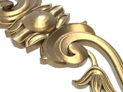 decorative pattern ready for 3D printing 3D model