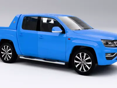 Volkswagen Amarok V6 2017 Low-poly 3D model
