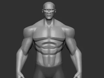 Body Man stylized characters Hight Poly 3D model