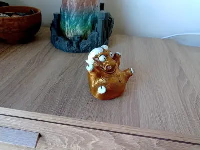 Happy fat buffalo - Happy fat animals collection  3D print model