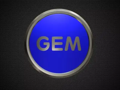 polaris gem logo 3D model
