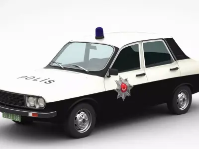 Renault 12 TX Police 3D model