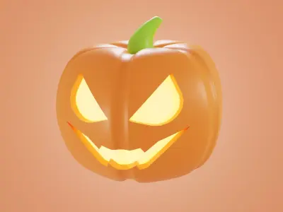 Jack o Lantern 3D Model  Free low-poly 3D model
