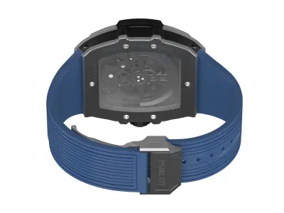 Hublot Spirit Of Big Bang Titanium Ceramic 42mm Blue Watch 3D model