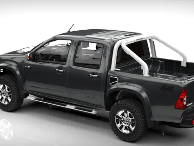 CHEVROLET  D-MAX 4X4  Low-poly 3D model