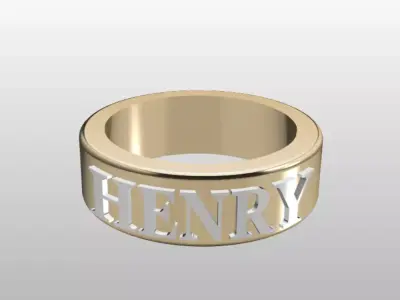 HENRY MEN RING  3D print model