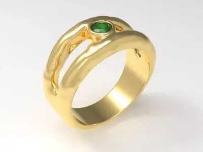 AI generated ring Free 3D print model