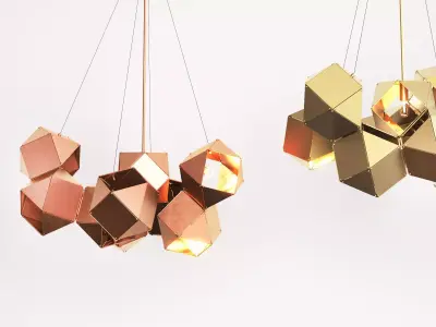 Welles Central Chandelier 3D model