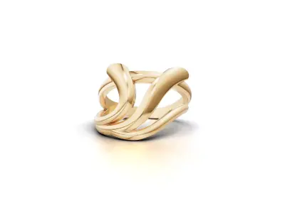 Minimal Abstract Ring 32 3D print model