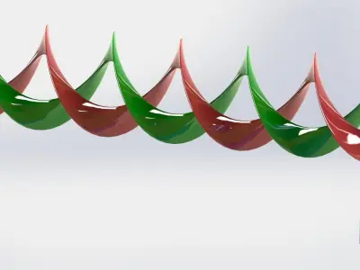 connector 3 slalom obstacle course Free 3D model