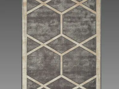 the rugs rug with geometric design 3D model