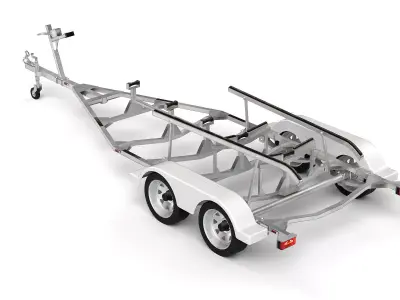 Boat Trailer 01 3D model