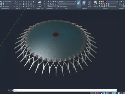 Palazzeto dello sport - Nervi 3D model