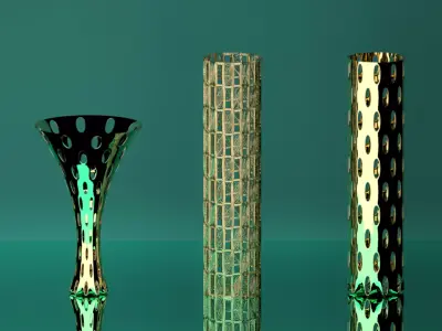 Golden Vase 3D model purchase
