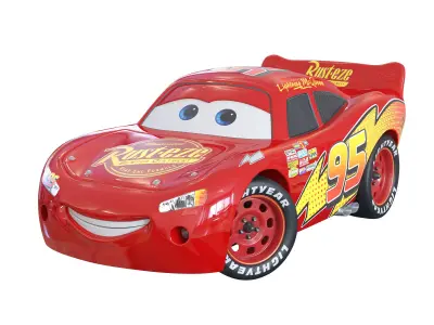 Car Lightning McQueen 3D model