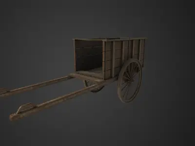Caravan Low-poly 3D model