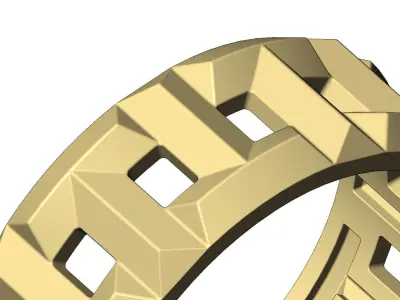 T wedding band replica 3D print model