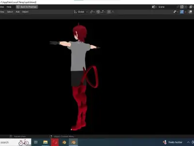 ANIME BOY FOX AVATAR READY TO GO FOR VRCHAT Low-poly 3D model