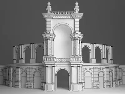 Semperoper Dresden 3D model