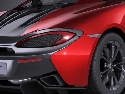 McLaren 540C Coupe 2017 VRAY 3D model