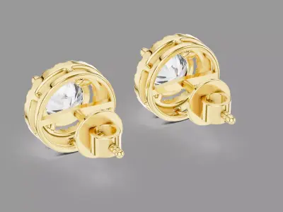 Diamond Earrings  3D print model