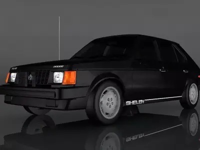 Dodge Shelby Omni Low-poly 3D model